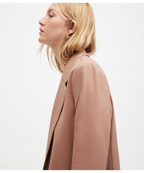 「ALLSAINTS」 テーラードジャケット 4 ブラウン系その他 レディースの画像