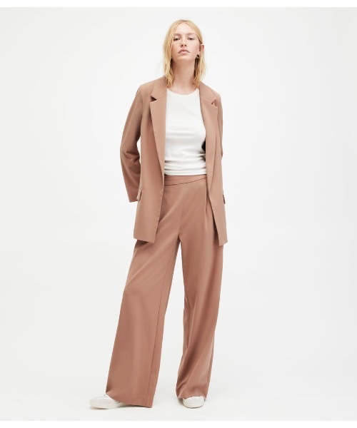 「ALLSAINTS」 テーラードジャケット 4 ブラウン系その他 レディースの画像