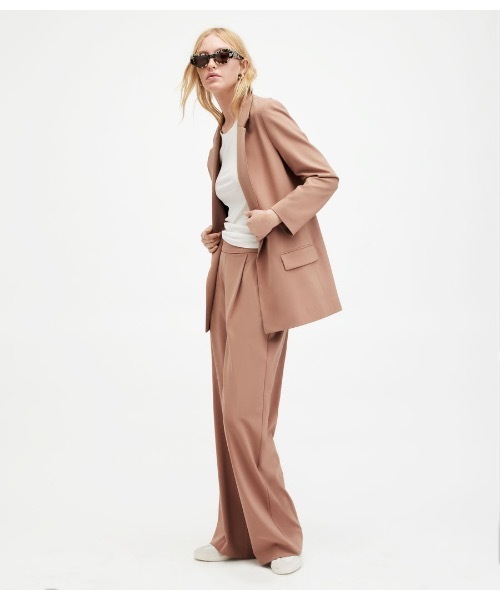 「ALLSAINTS」 テーラードジャケット 4 ブラウン系その他 レディースの画像