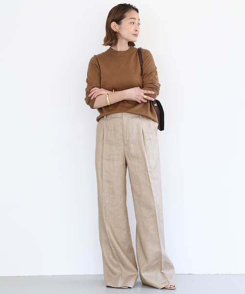 「Deuxieme Classe」 スラックス 36 ブラウン レディース_6