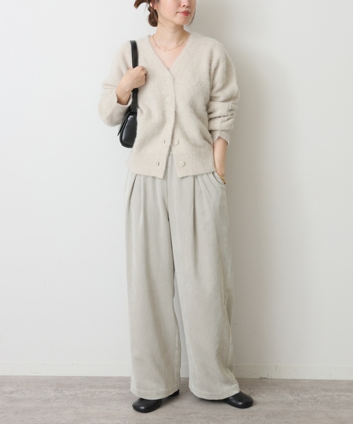 「JOURNAL STANDARD」 イージーパンツ 36 ホワイト×ホワイト レディースの画像