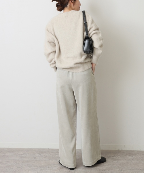 「JOURNAL STANDARD」 イージーパンツ 36 ホワイト×ホワイト レディースの画像