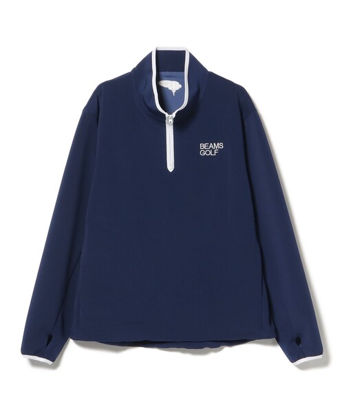 「BEAMS GOLF」 ジャージブルゾン LARGE ホワイト メンズの画像