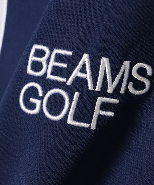 「BEAMS GOLF」 ジャージブルゾン LARGE ホワイト メンズの画像