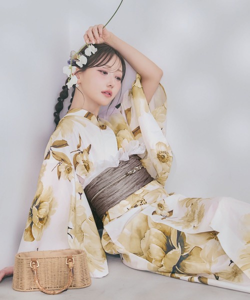 sugar nine 浴衣 一人で簡単に着付けができる セパレート浴衣4点セット