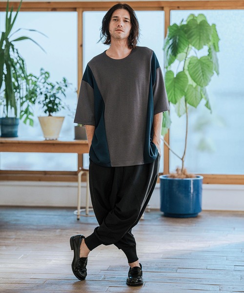「CAMBIO」 サルエルパンツ L ブラック メンズの画像