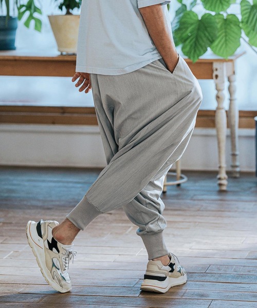 「CAMBIO」 サルエルパンツ L ブラック メンズの画像