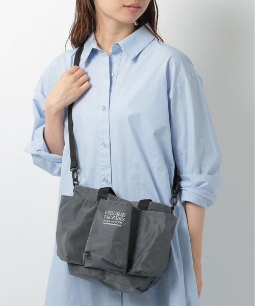 「FREDRIK PACKERS」 2WAYバッグ FREE チャコールグレー メンズ_画像7