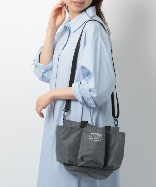 「FREDRIK PACKERS」 2WAYバッグ FREE チャコールグレー メンズ_画像8