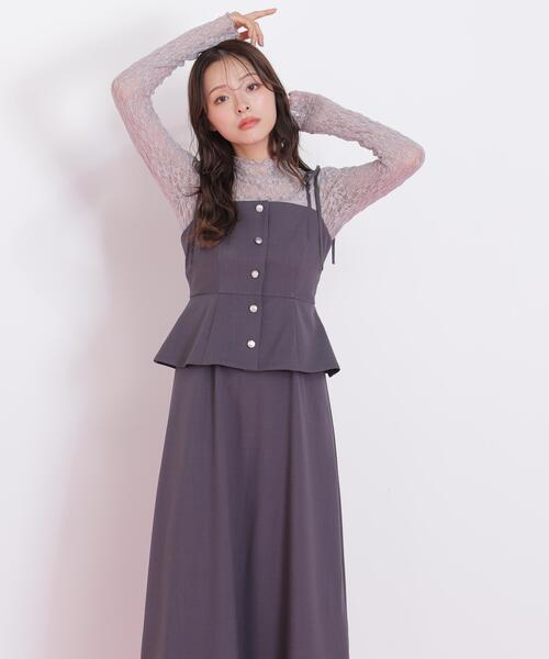 「JILL by JILL STUART」 キャミソールワンピース FREE グレー系その他 レディース_2