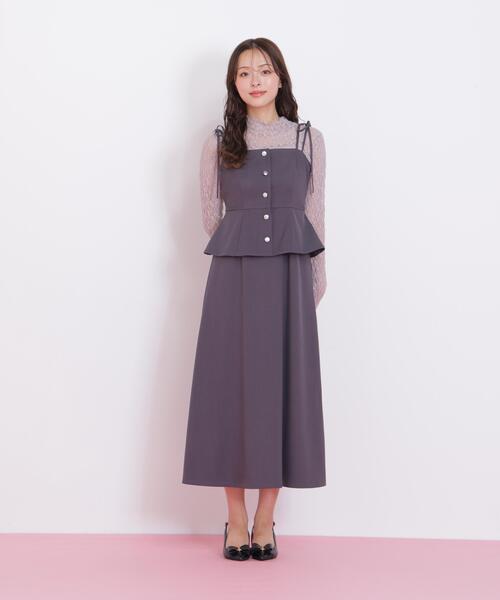 「JILL by JILL STUART」 キャミソールワンピース FREE グレー系その他 レディース_5