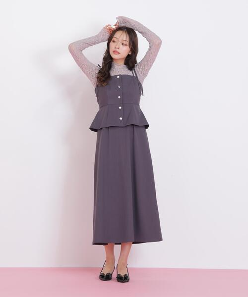 「JILL by JILL STUART」 キャミソールワンピース FREE グレー系その他 レディース_7