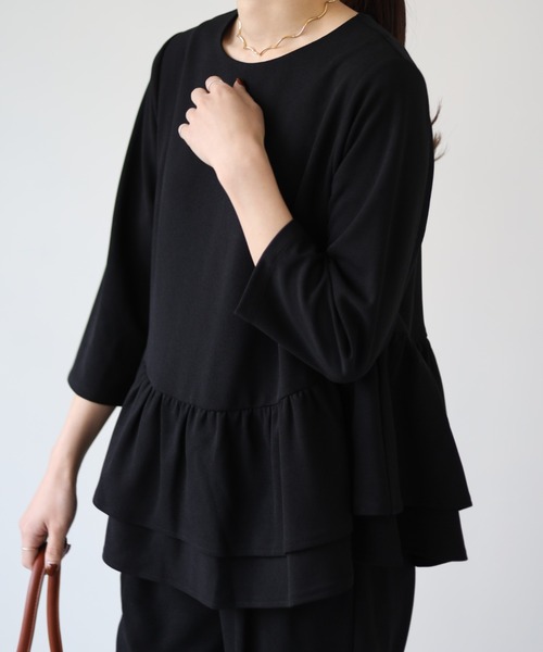 「deux amour」 セットアップ MEDIUM ネイビー レディース_画像3