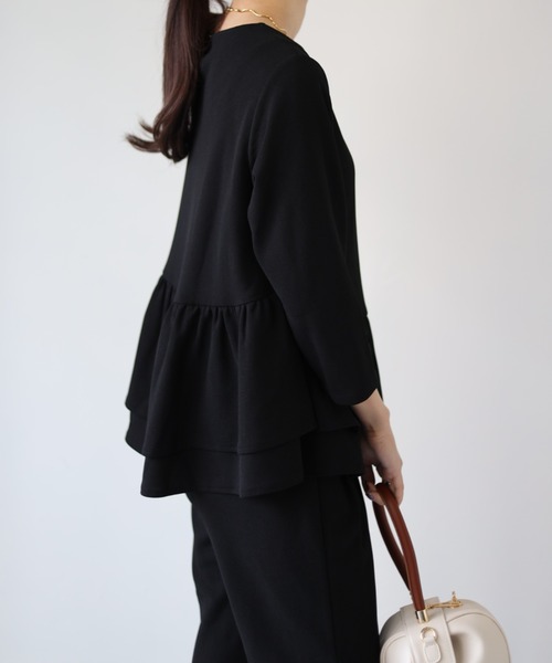 「deux amour」 セットアップ MEDIUM ネイビー レディース_画像4
