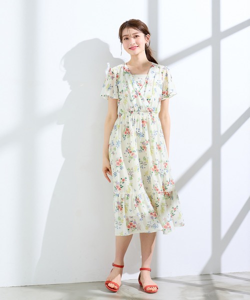 Rose Tiara（ローズティアラ） ワンピース フラワープリント