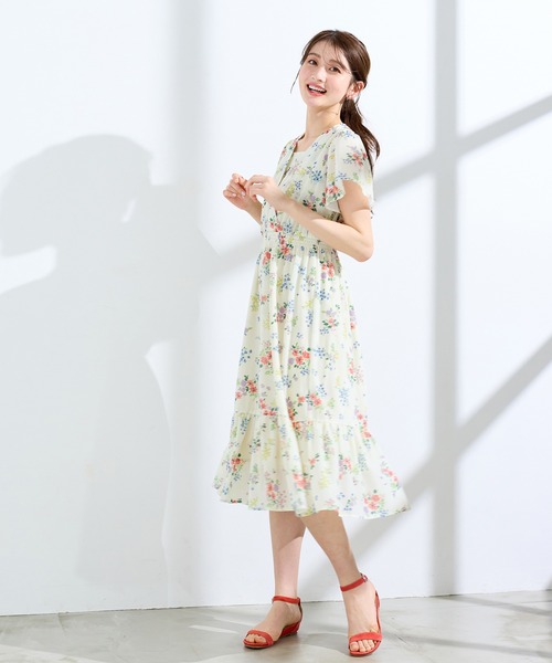 Rose Tiara（ローズティアラ） ワンピース フラワープリント