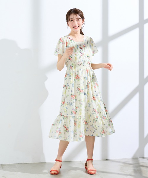 Rose Tiara（ローズティアラ） ワンピース フラワープリント