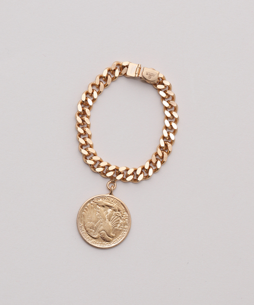 ブレスレット 「JANIS SAVITT/ジャニス・サビット」gold Coin Bracelet レディースの画像