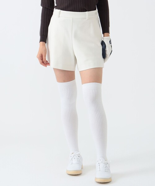 BEAMS GOLF ショートパンツ ホワイト サイドロゴ 速乾 XL BEAMS GOLF（ビームス ゴルフ） ショートパンツ LARGE ホワイト