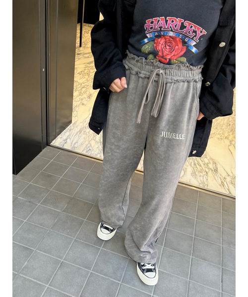 「JUMELLE」 イージーパンツ MEDIUM グレー レディース_画像6