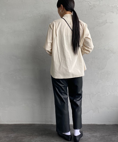 Danton（ダントン） 長袖シャツ 36 キナリ レディース : ZOZOTOWN 