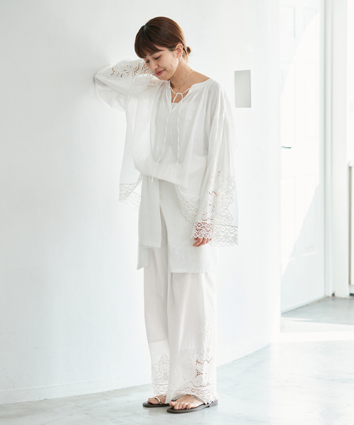 IENA（イエナ） パンツ 「追加」カットワークレースパンツ レディース