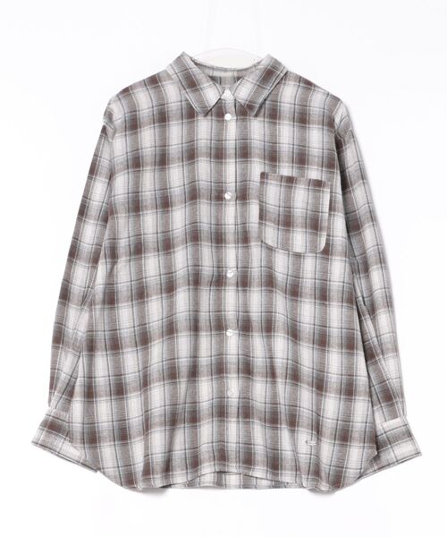 「Heather」 長袖シャツ FREE ブラウン レディース_画像2