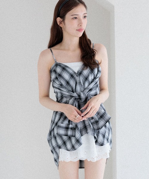 「Heather」 長袖シャツ FREE ブラウン レディース_画像3