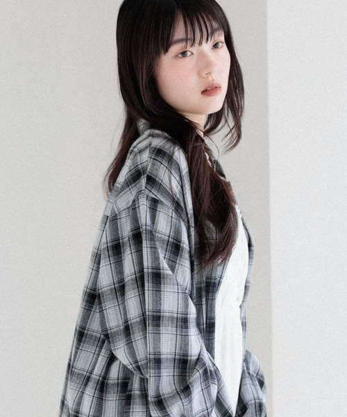 「Heather」 長袖シャツ FREE ブラウン レディース_画像8