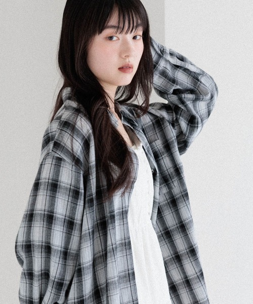 「Heather」 長袖シャツ FREE ブラウン レディース_画像9