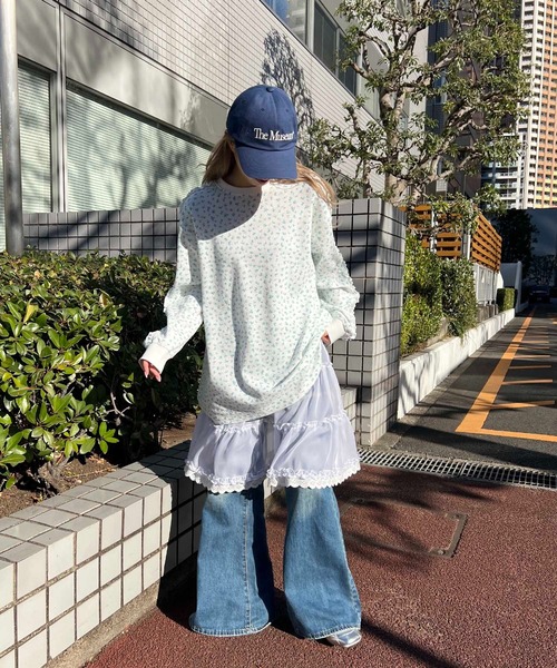 「WC」 長袖ワンピース FREE ピンク レディース_画像7