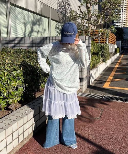 「WC」 長袖ワンピース FREE ピンク レディース_画像8