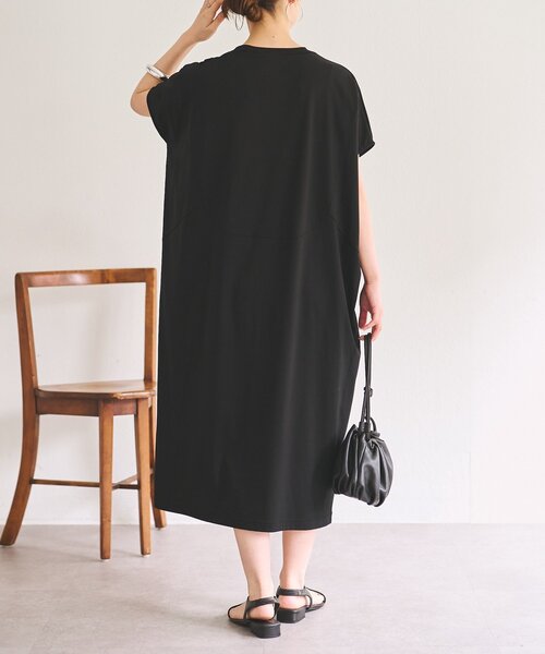 BEARDSLEY（ビアズリー） ワンピース 半袖 ジャージーサックワンピ