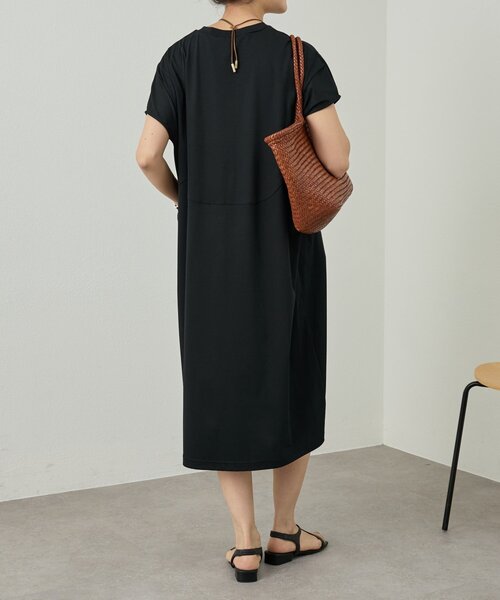 BEARDSLEY(ビアズリー) 半袖ワンピース BEARDSLEY（ビアズリー） ワンピース 半袖 ジャージーサックワンピ