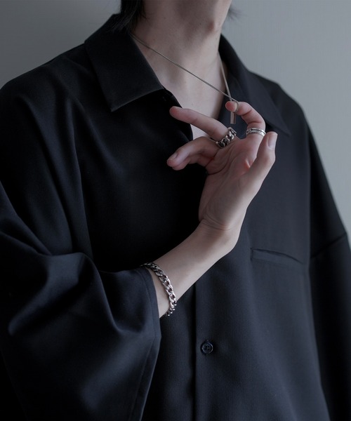 「cussil」 半袖シャツ X-SMALL チャコールグレー メンズ_画像7