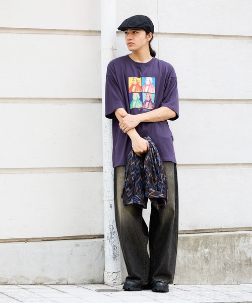 「niko and...」 デニムパンツ LARGE チャコール メンズ_画像2