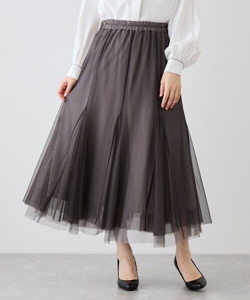 ガーデニングチュールスカート　グレーM JAYRO（ジャイロ） スカート ネットチュールスカート : ZOZOTOWN Yahoo