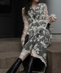ワンピース layered lace tuck...の詳細画像5