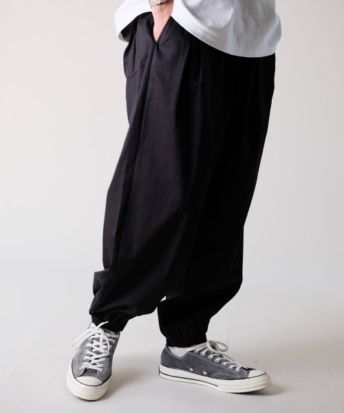 rehacer イージーパンツ サルエル ウエストゴム バルーン M rehacer パンツ : Balloon Easy Wide Pants / バルーンイージー