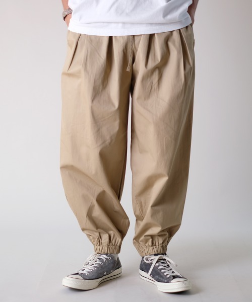 rehacer イージーパンツ サルエル ウエストゴム バルーン M rehacer パンツ : Balloon Easy Wide Pants / バルーンイージー