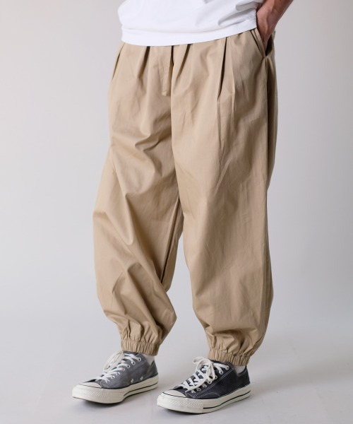 rehacer イージーパンツ サルエル ウエストゴム バルーン M rehacer パンツ : Balloon Easy Wide Pants / バルーンイージー