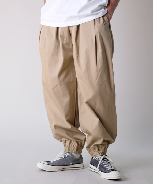 rehacer イージーパンツ サルエル ウエストゴム バルーン M rehacer パンツ : Balloon Easy Wide Pants / バルーンイージー