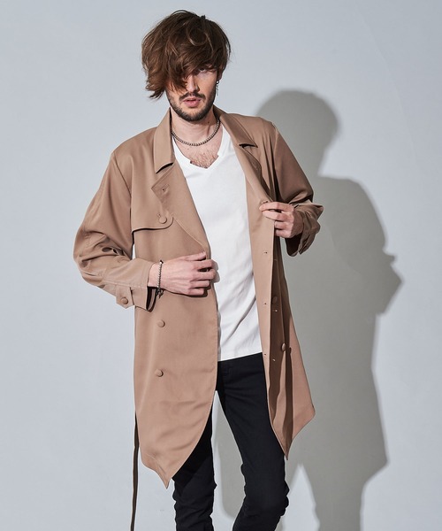NO ID.（ノーアイディー） ステンカラーコート コート 「NO ID.」Drape