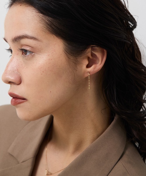 JUPITER イヤリング 「K10」ダイヤモンドチェーンイヤリング