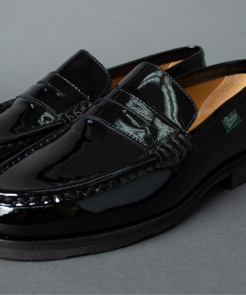 ★美品★パラブーツ・エナメルローファー 美品Paraboot】パラブーツ5.5VIGNONエナメルローファー
