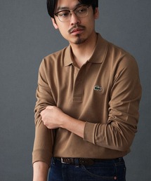 未使用新品 LACOSTE L1312 サイズ4 赤 LACOSTE ラコステ L1312/L1313 長袖ポロシャツ 鹿の子 世界流通