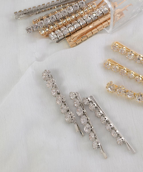 人気＆ゴールド⭕ヘアピン 2点セット ゴールド]2Pツイストヘアピン