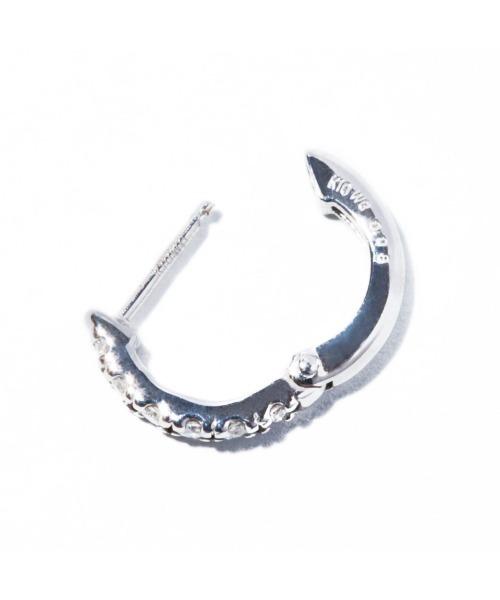ピアス 「les bon bon」two face diamond pierce single WG BOB258W レディースの画像
