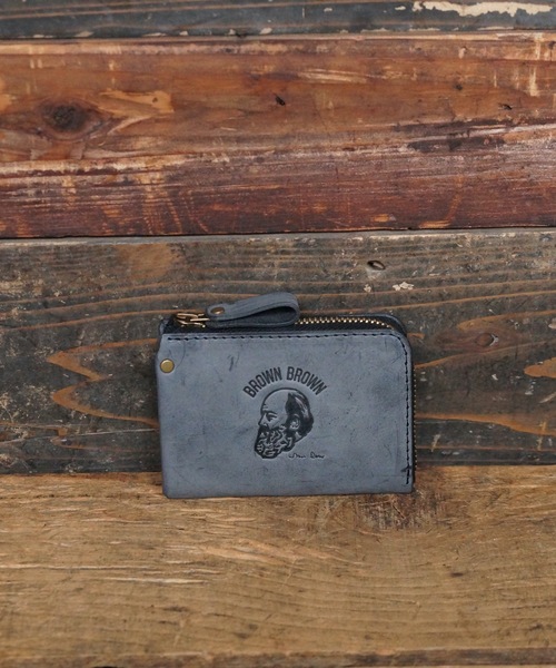 【美品】 ブラウンブラウン 財布 レザー Mr.Brown ミニウォレット BrownBrown】ブラウンブラウン/Mr,Brownエルミニウォレット