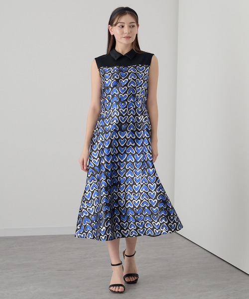 ANAYI タグ付 ノースリーブワンピース 定価46200 R227 ANAYI(アナイ) ノースリーブワンピース 102217-14-330-95-340